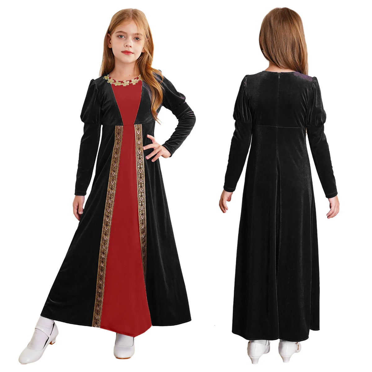 Girls Medieval Renaissance Princess Dress Halloween Vampire Costume - product image 10