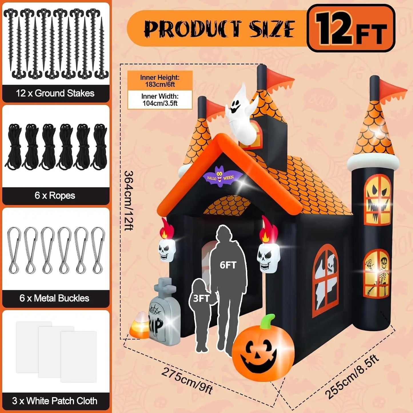 12 Ft Halloween Inflatable - product image 2