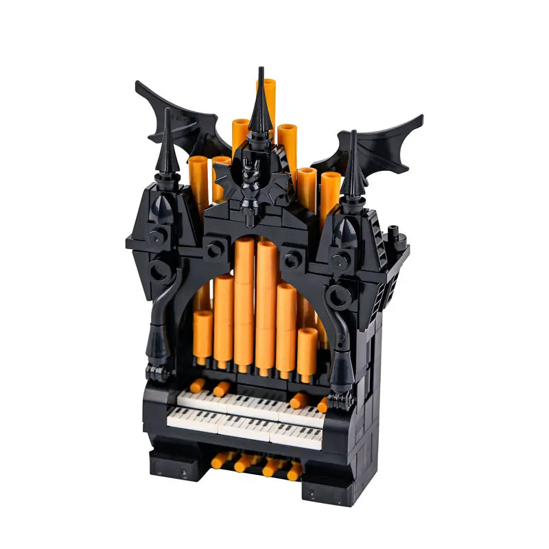 MOC Halloween Skeleton Horde Building Blocks Dark Castle with Vampire Throne DIY Medieval - B32-44