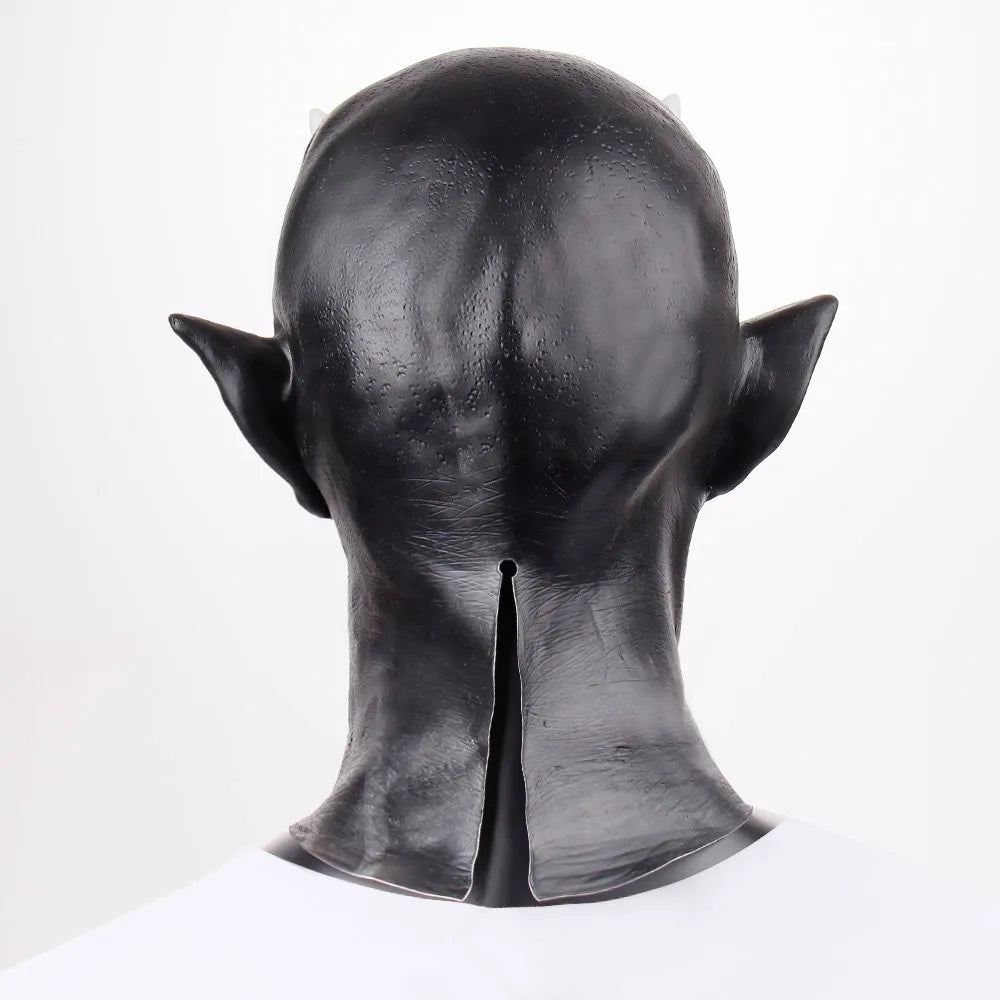 Costume Mephistopheles Mask Horror Demon Horn Mask Devil Killer Latex Helmet Halloween - View 4