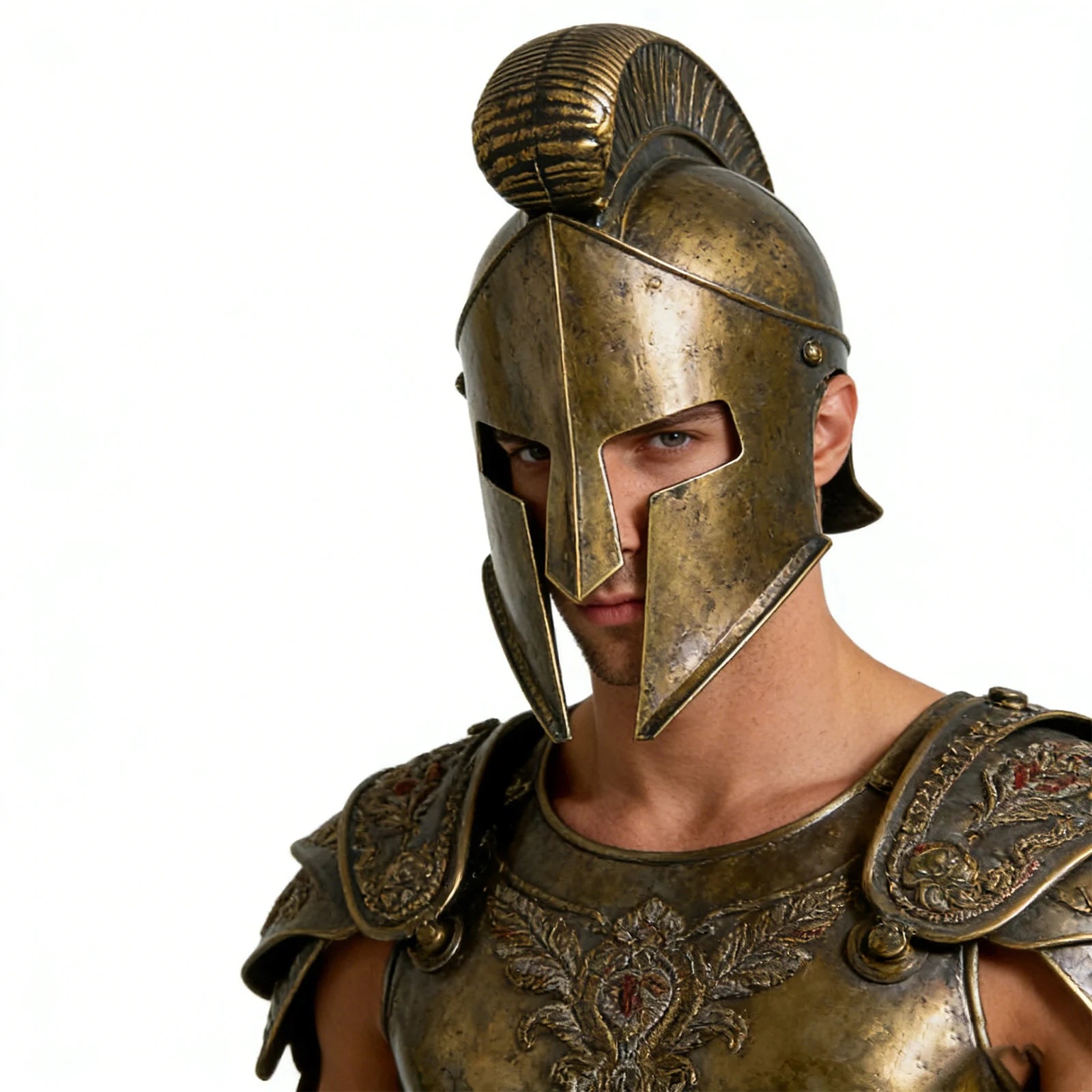 Roman Warrior Greek Costume Helmet Medieval Knight Hats Gladiator Spartan Headwear - View 7