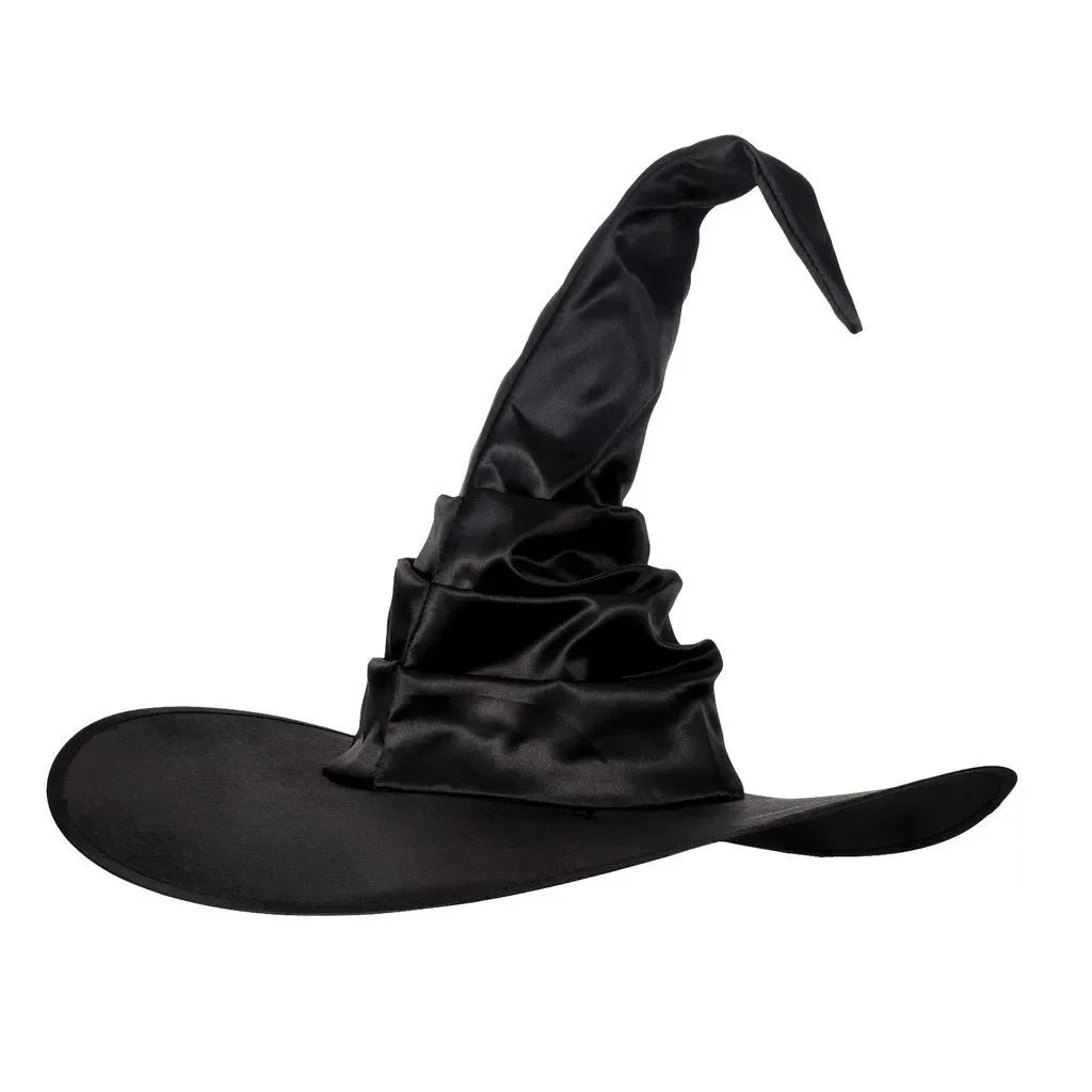 Elphaba Glinda Wicked Witches Hats Black Large Ruched Witch Hat Women Costume Accessory Halloween Cosplay - product image 9