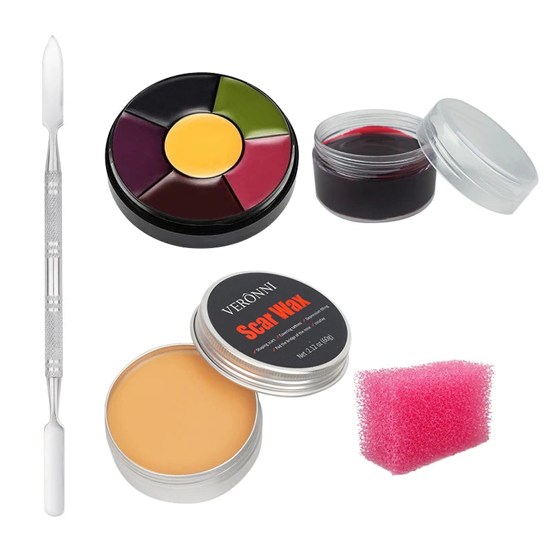 Face Body Painting Palette SFX Makeup Kit Create Special Effect - Halloween Makeup - product image 9