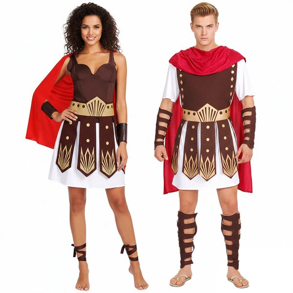 Roman Gladiator Warrior Cape Unisex Halloween Costume - One Size