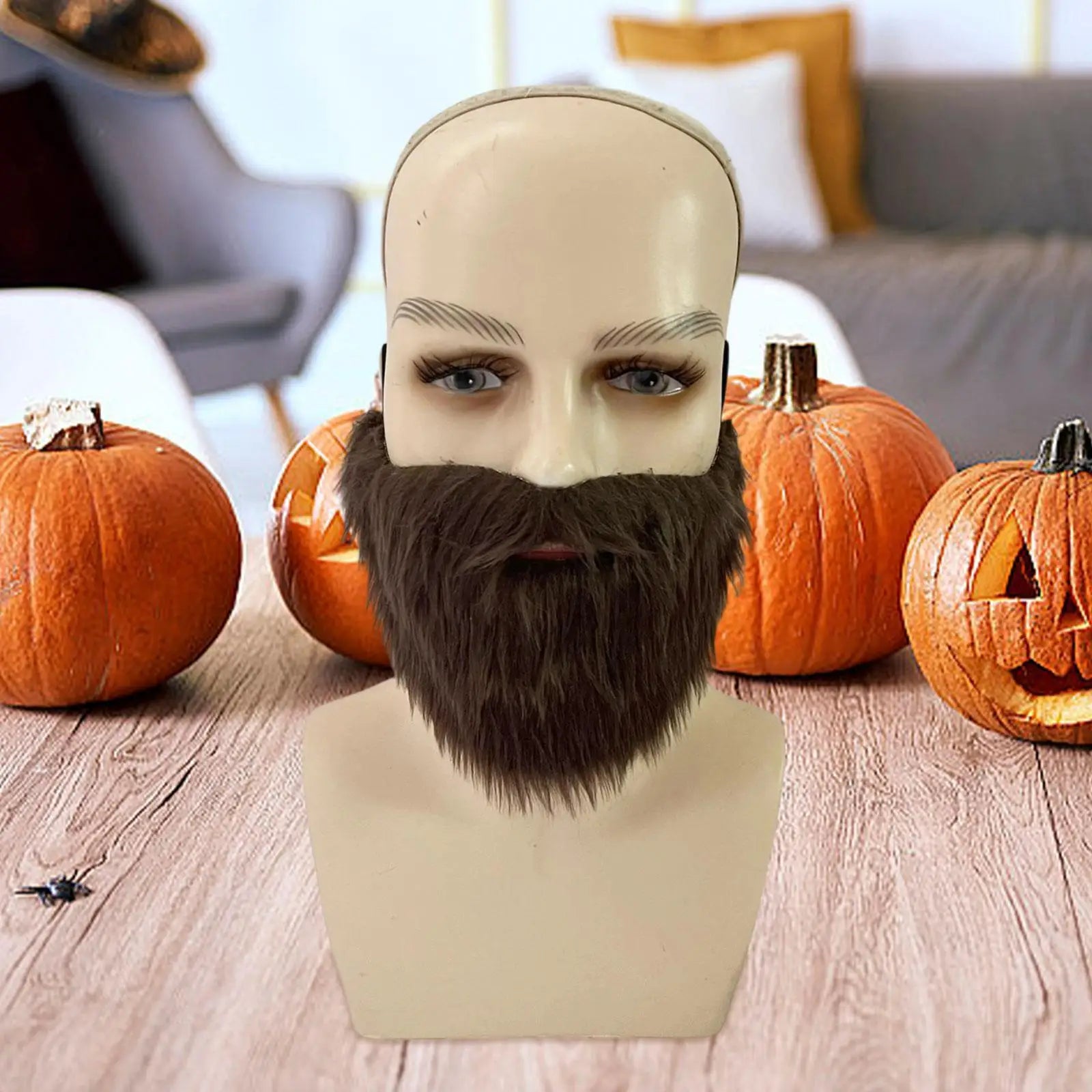 Halloween Fake Beard Adults Funny Professional Costume Accessories for Holiday Festival DIY Makeup - product image 2