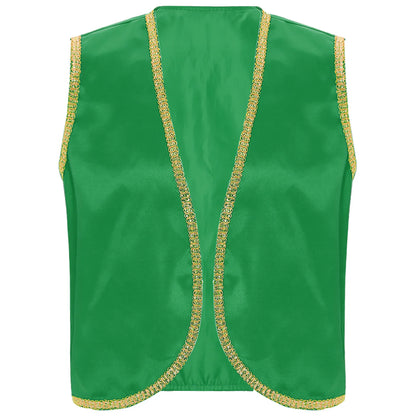 Men's Toad Game Character Open Front Loose Vest Waistcoat Costume - alternate view 14