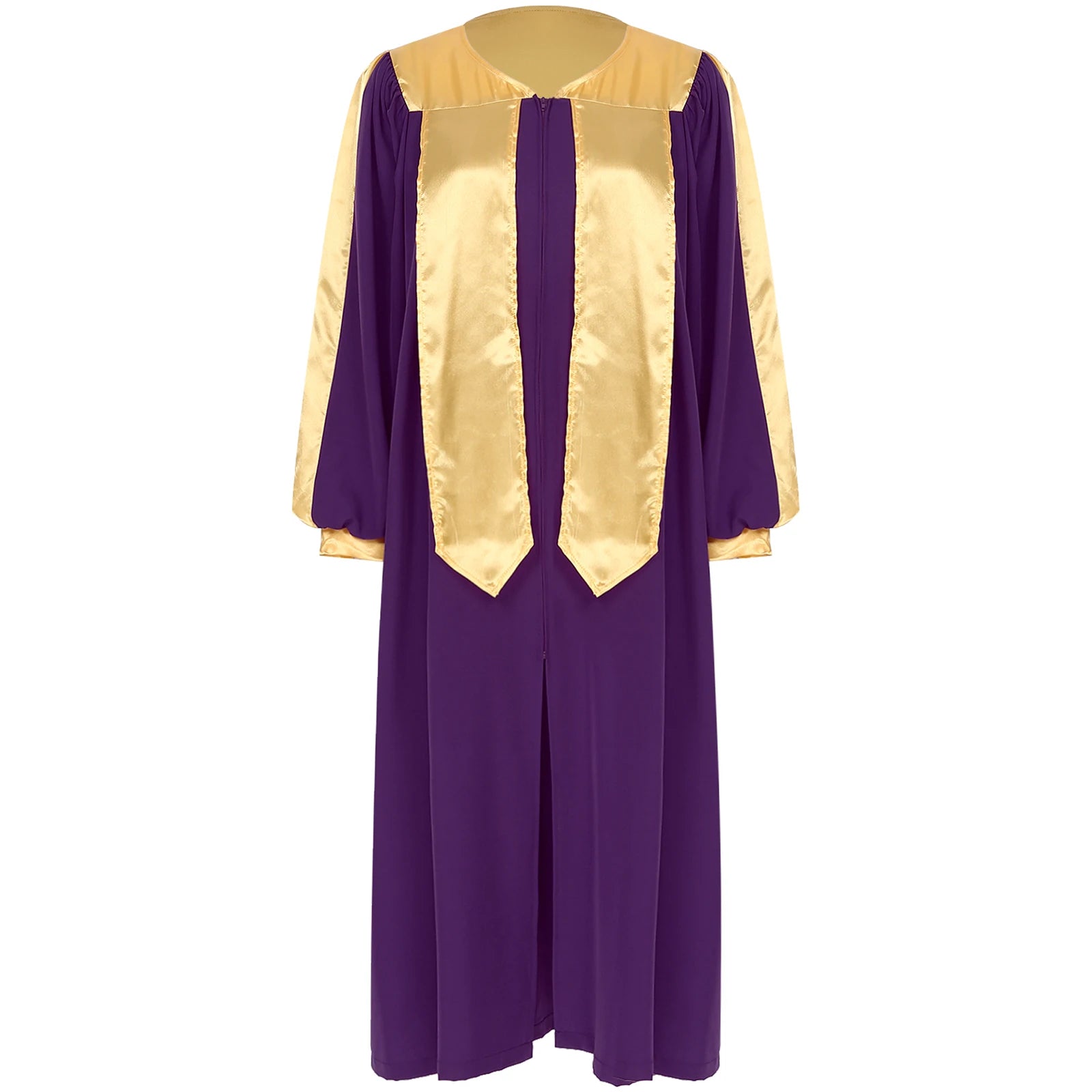 Adult Church Choir Robe V-neck Long Sleeve Judge Robe Graduation Gown Costume - alternate view 6