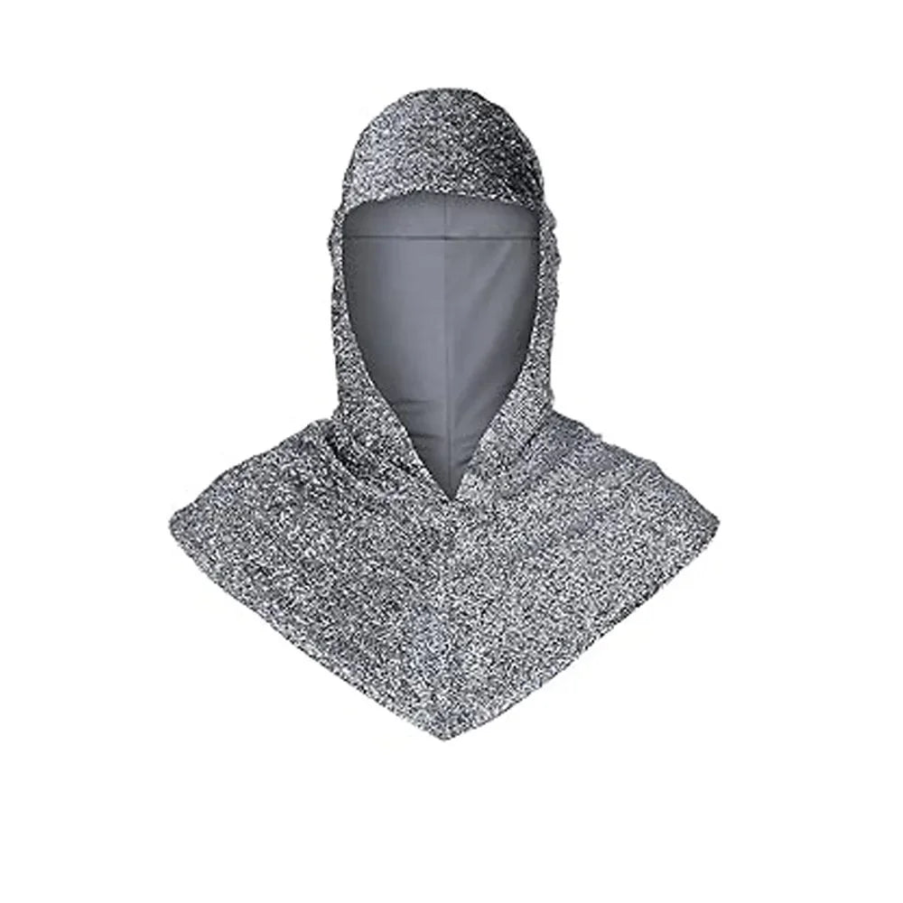 Renaissance for Men Outfits Armor Tunic Coif Cowl Crusader Costume Medieval Noble Knight - Hats / XL
