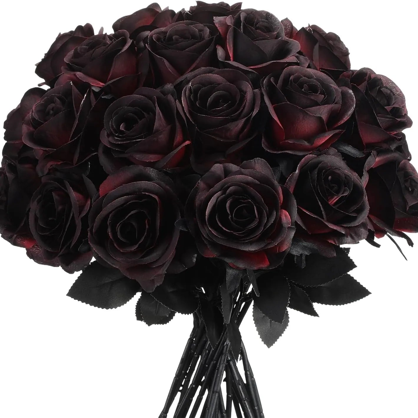 Black Burgundy Rose Halloween DIY Floral Kit Eucalyptus Pumpkin Gothic Stems - product image 4