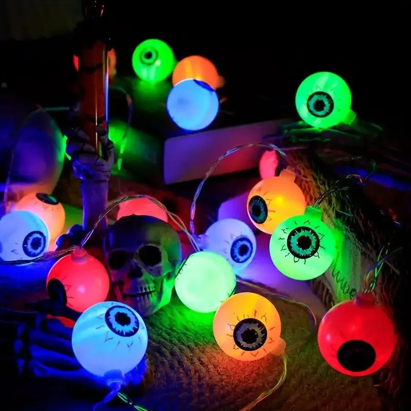 Halloween Decorations Eyeball String Lights LED Fairy Lights Spooky Horror - product image 4