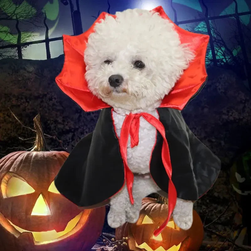 Pet Vampire Funny Dog Cat Small Dogs Cloak Costume - alternate view 3