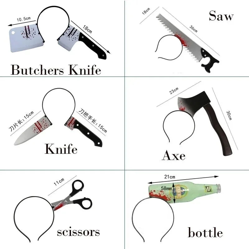Dog/Cat/Pet Halloween Funny Scary Toys Perform Props Plastic Ax Saw Nail Knife - product image 6