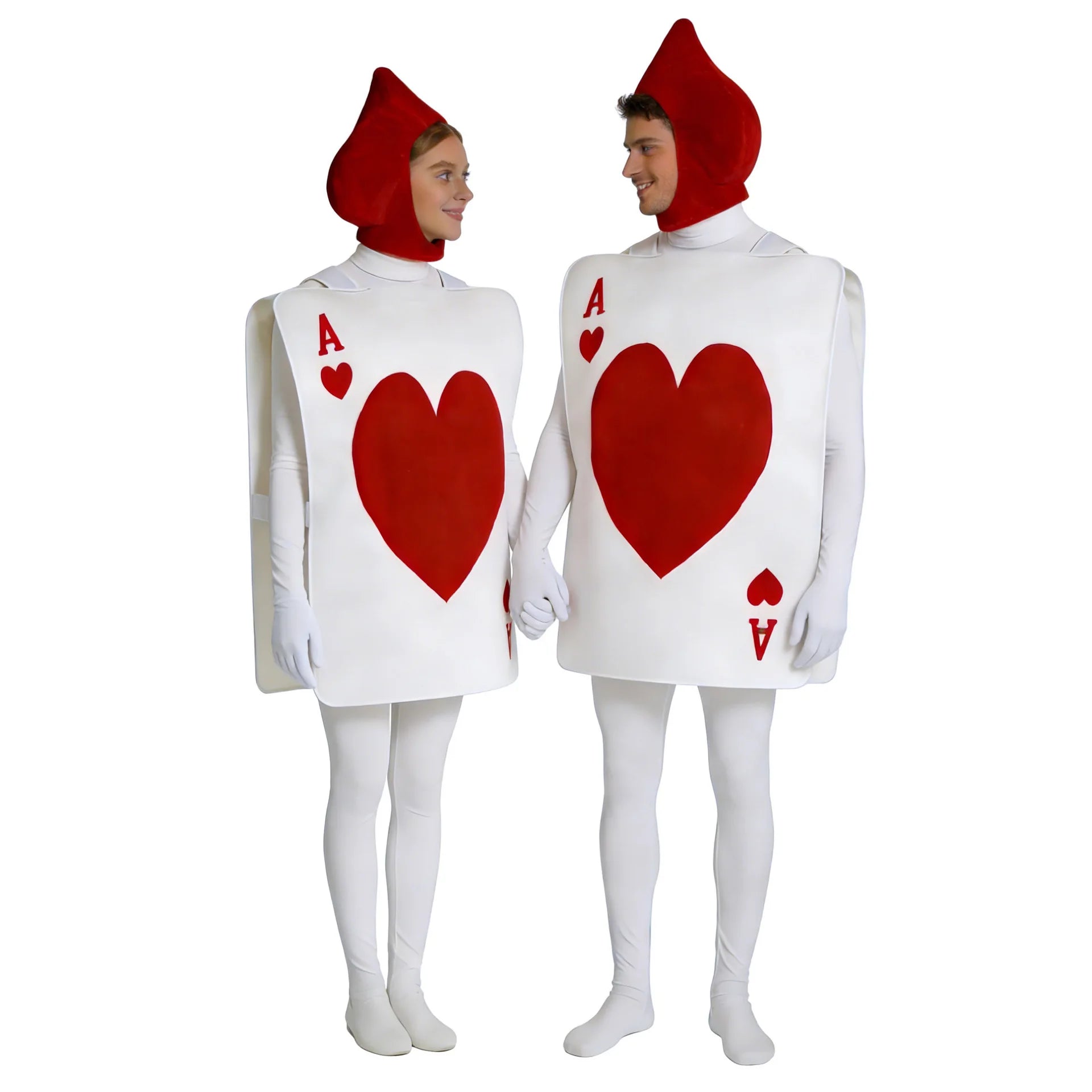 Adult Wonderland Fairy Tale Set Couple Halloween Playing Cards Hearts Ace Costume Purim - View 8