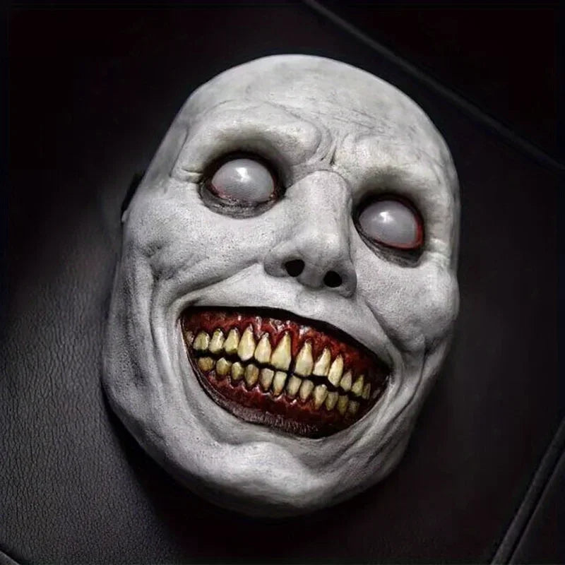Horror Smiling Demon Face Mask Creepy Halloween Costume Props Evil Costume Accessories - View 7