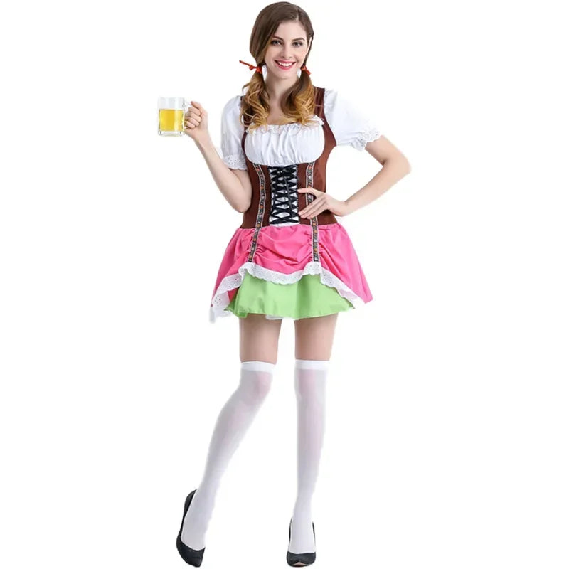 Kids' Kids' Oktoberfest Dirndl Costume Dress Women Germany Beer Maid Tavern Wench - product image 9