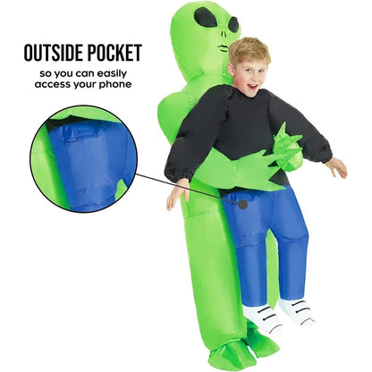 Halloween Alien Inflatable Suit Alien Costume for Kids Monster Inflatable Costume Scary - View 3