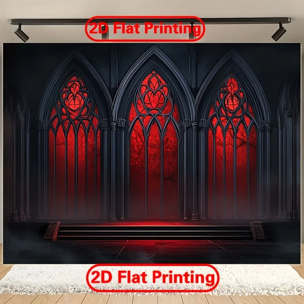 2D Halloween 1-Piece - Gothic vampire castle - party and event - with floral