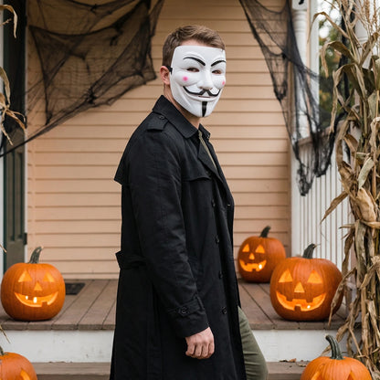 2PCS / SET Classic Anonymous Style Mask Full Face Costume Mask for Men Women Halloween - View 3