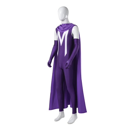 Anime Magneto Costume 97 X Costume Disguise for Men Male Adult Jumpsuit Glove Halloween - H175 / XL