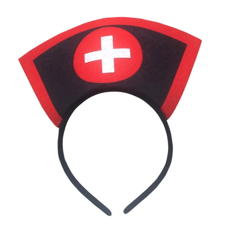Nurse Hat Headbands Halloween Headbands Hair Accessories for Girls and Womens - product image 7