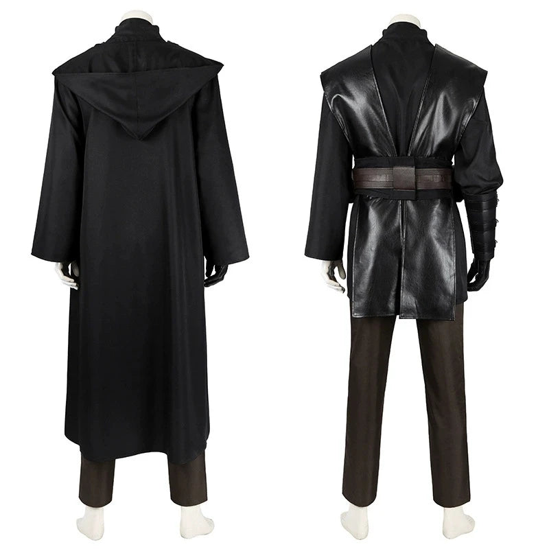 Anime Anakin Skywalker Costume Men Knight Cloak Set Halloween Suit Disguise - costume / XL