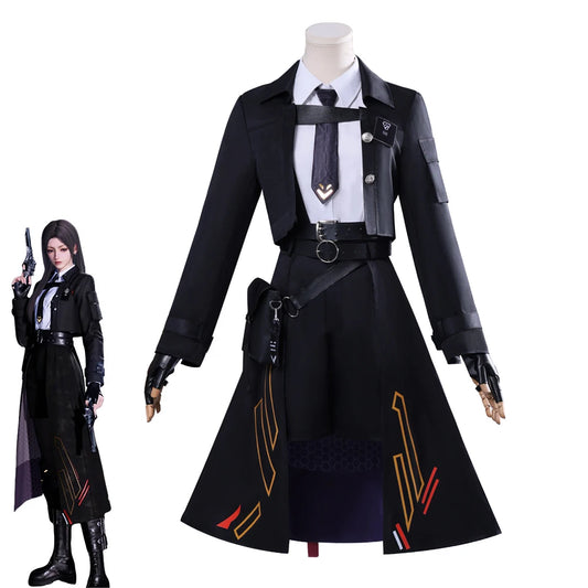 Night Flair Hunter MC Costume Game Love and Deepspace Costume Heroines Dress Halloween - Player COSTUME / XL