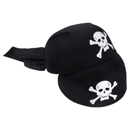 Adult Skull Pattern Pirate Halloween Costume Hat