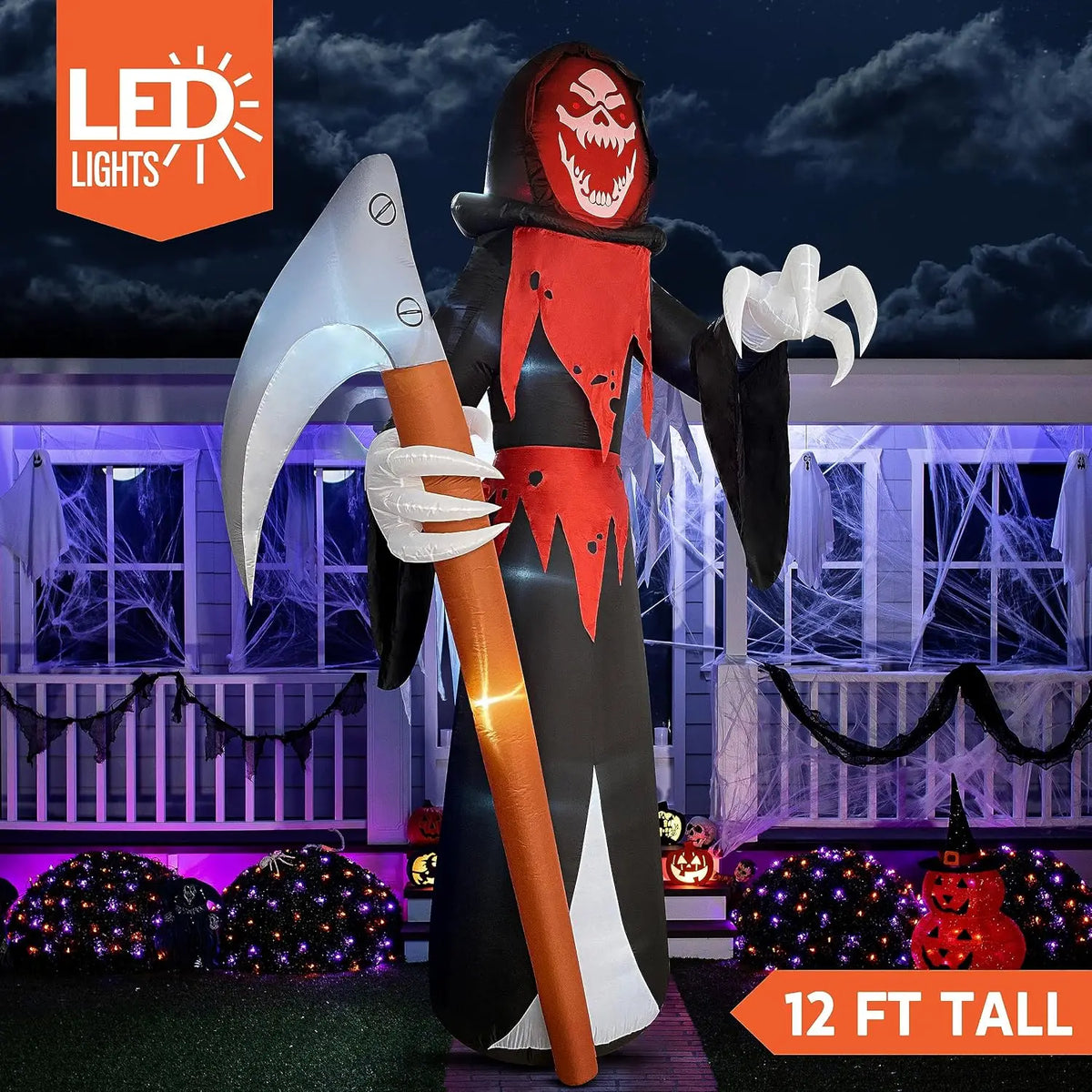 Grim Reaper Halloween Decoration - Inflatable LED - product image 2