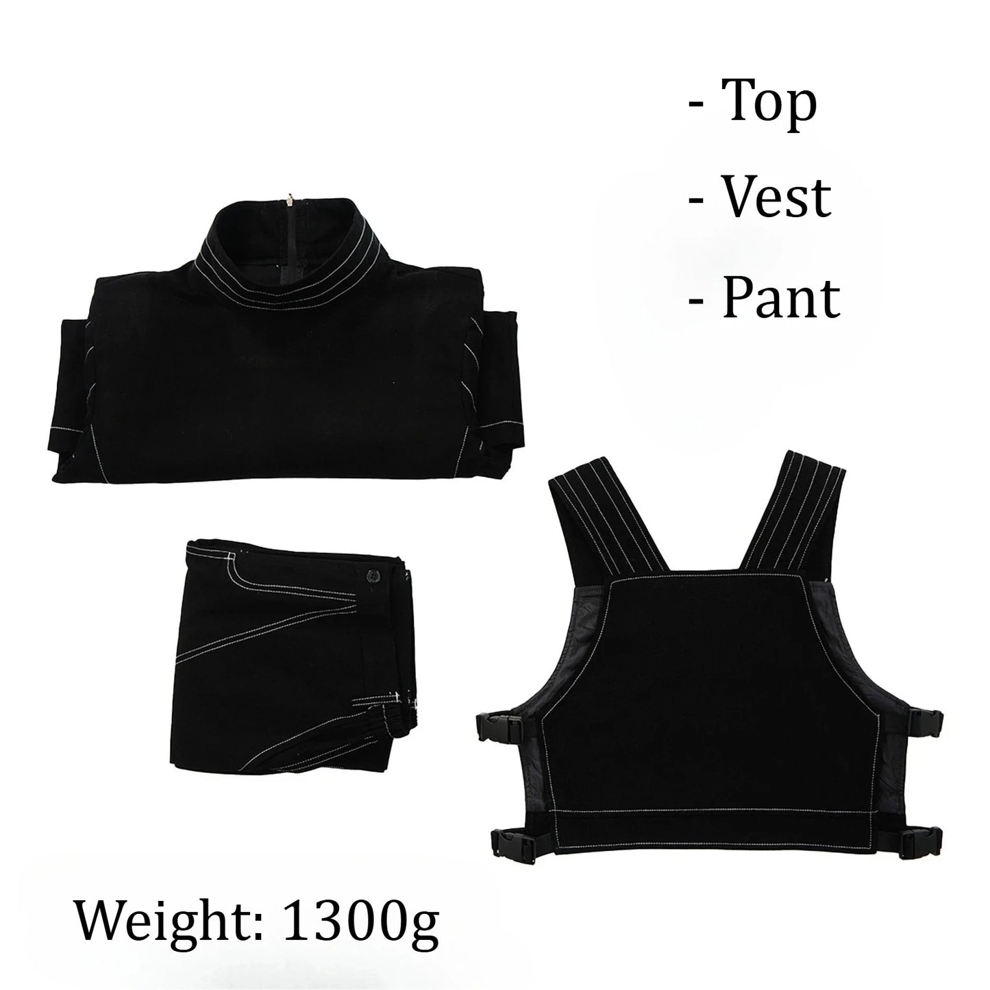 Din Djarin Costume Top Pants for Adult Men Movie Bounty Hunter‌ Roleplay Outfits Halloween - H260109 Dark brown / L