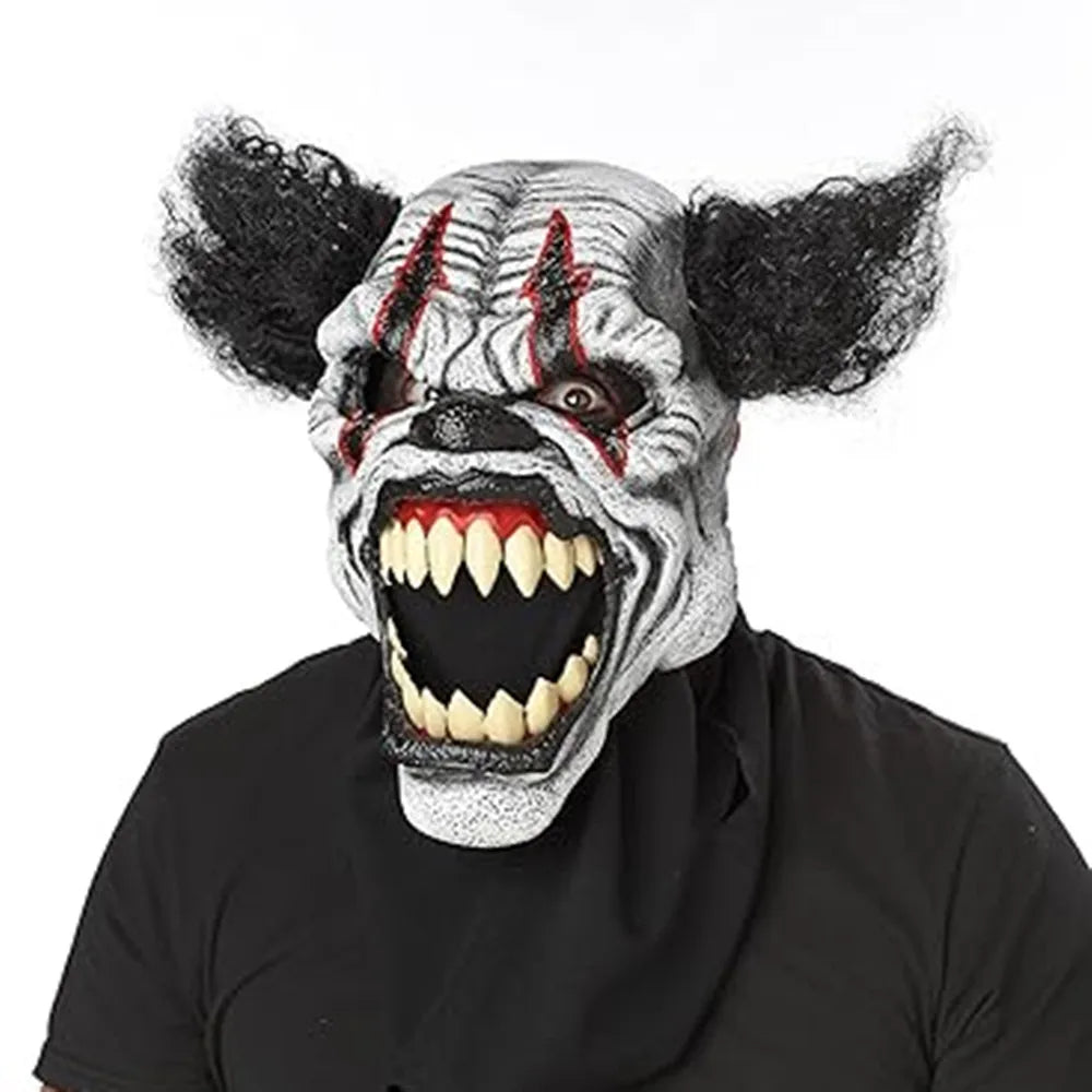 Horror Scary Evil Mask Halloween Costume Creepy Devil Zombie Grimace Costume - China Mainland