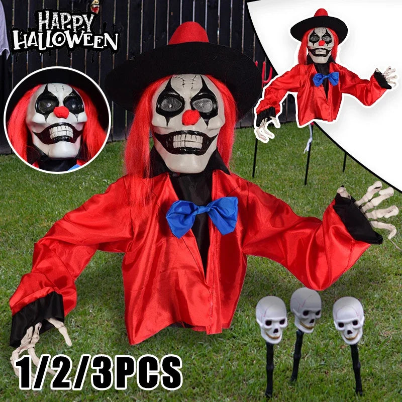 Motion-Activated Clown Halloween Animatronic - product image 2