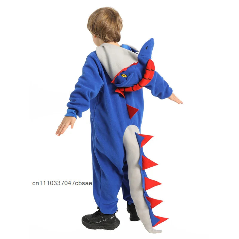 Animal Dinosaur Cosplay Niño Costume Dinosaurs Carnival Halloween Outfit Blue Cute Dinosaures Onesie Clothing - product image 6