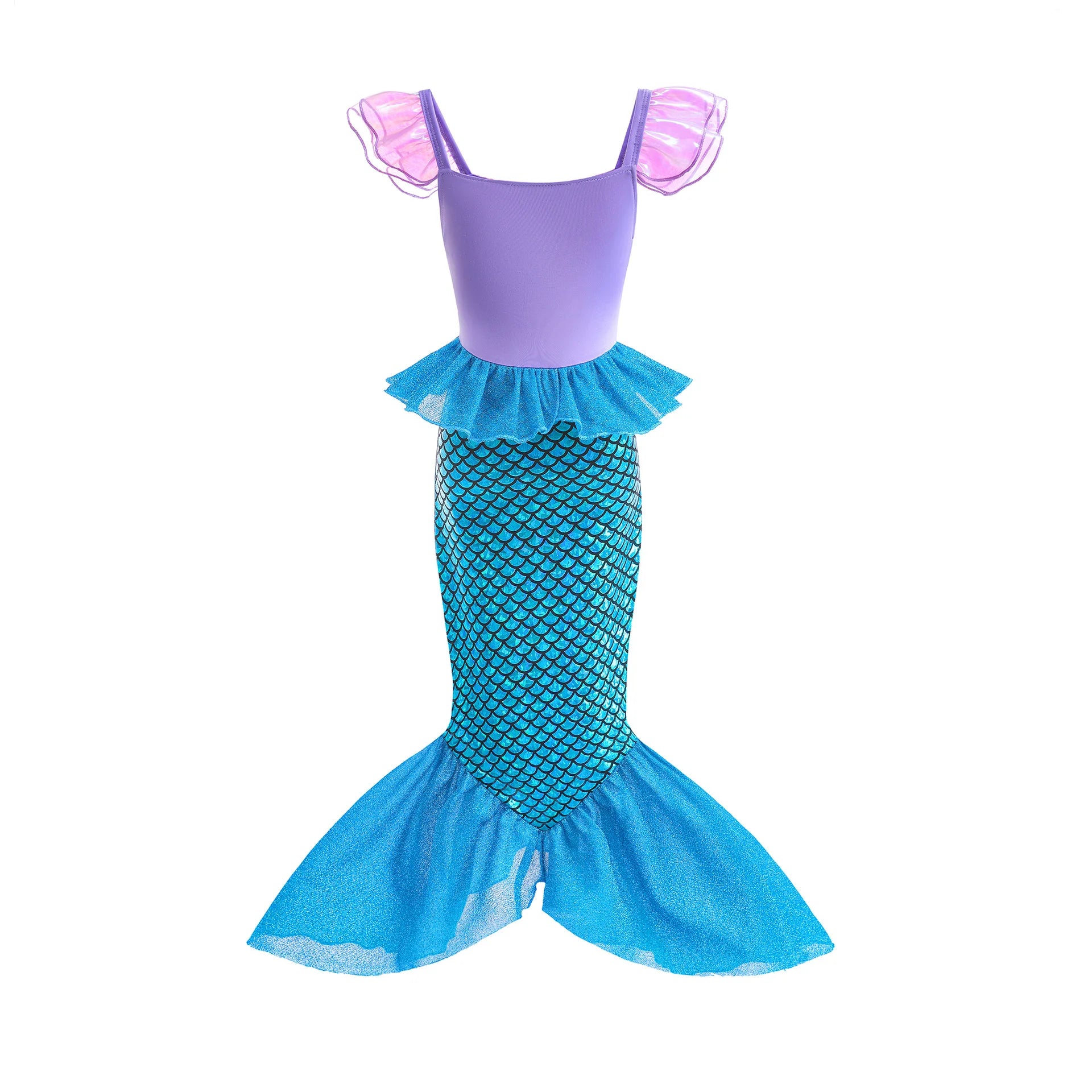 Ariel-Inspired Mermaid Princess Costume for Girls | Dress-Up Gown