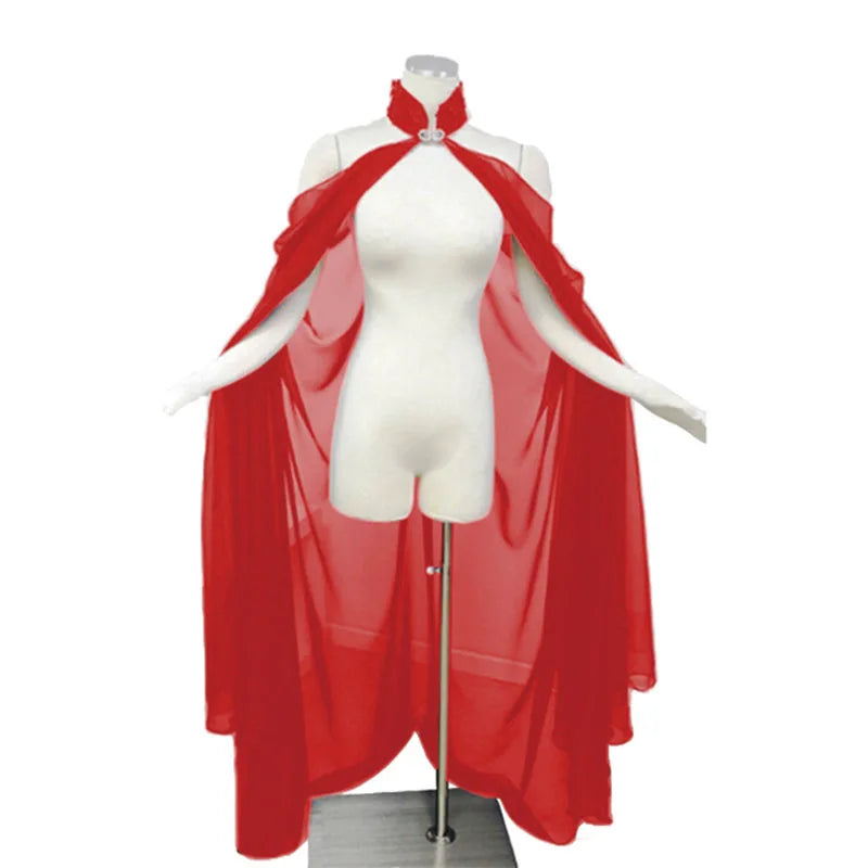 Women's Medieval Shawl Cape Cloak Neck Princess Witch Bride Costume - alternate view 9
