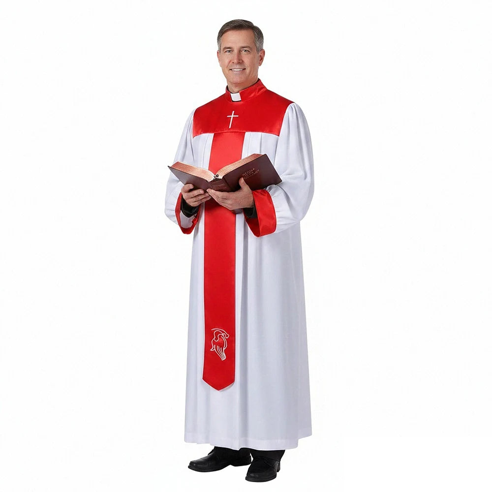 Adult Medieval Priest Robe Halloween Costume - product image 3