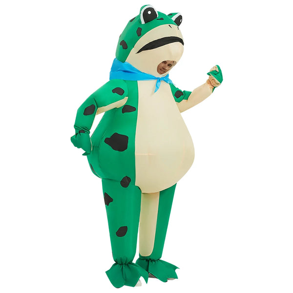 Inflatable Frog Costume for Adults | Funny Halloween Blow-Up Suit