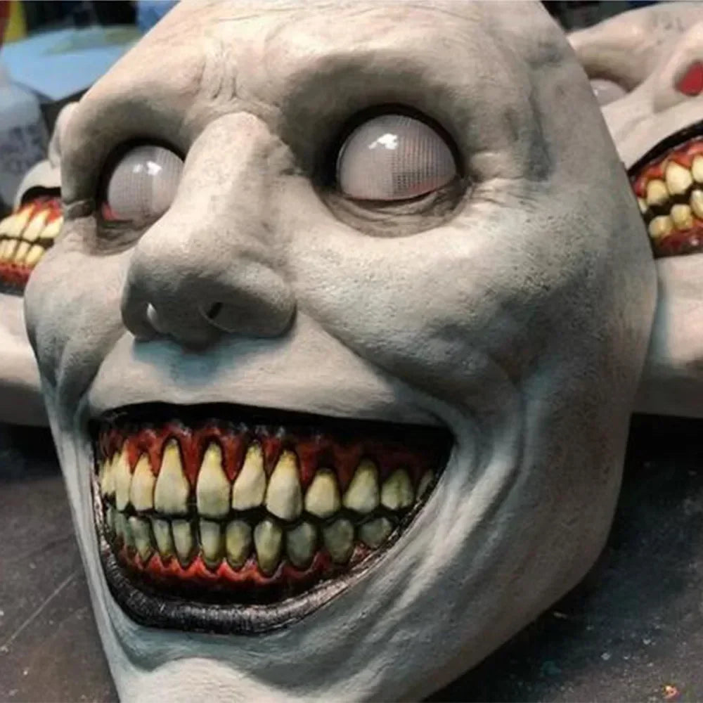 Creepy Halloween Mask Smiling Demons Horror Face Masks the Evil Costume Props Halloween - View 6
