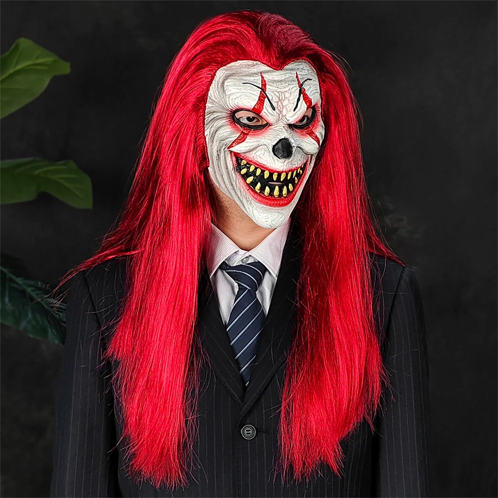 Collector's Grade Hand-Painted Red Haired Clown Mask – Natural LatexHalloween