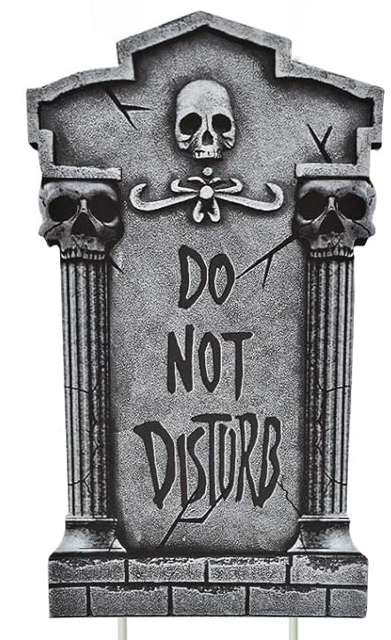 Halloween Tombstone Yard Sign Decorations with Stakes Skeleton Grim Reaper Pattern Halloween Party Decor Lawn - product image 6