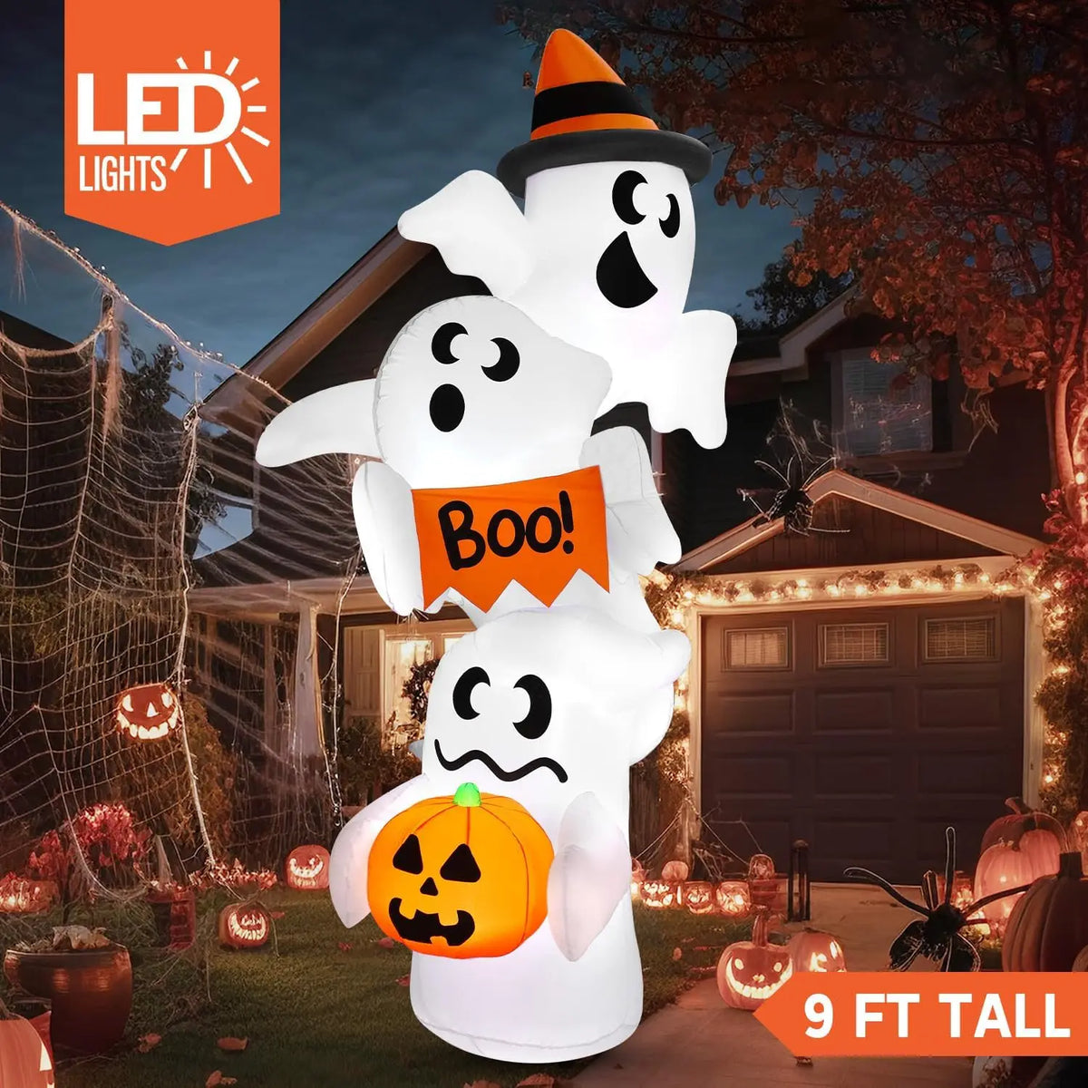 9 FT Ghost Outdoor Halloween Inflatable Decoration - product image 2