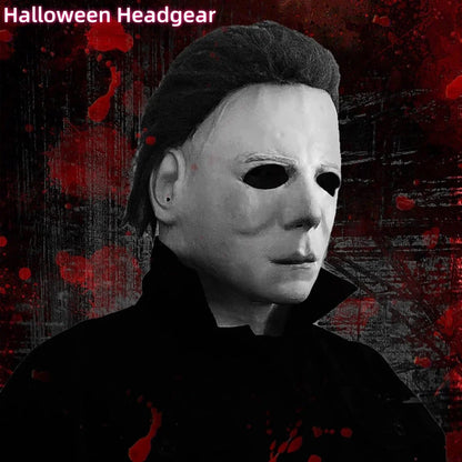 1978 Michael Myers Mask Halloween Costume Horror Bloody Killer Demon Latex Helmet Props - View 2