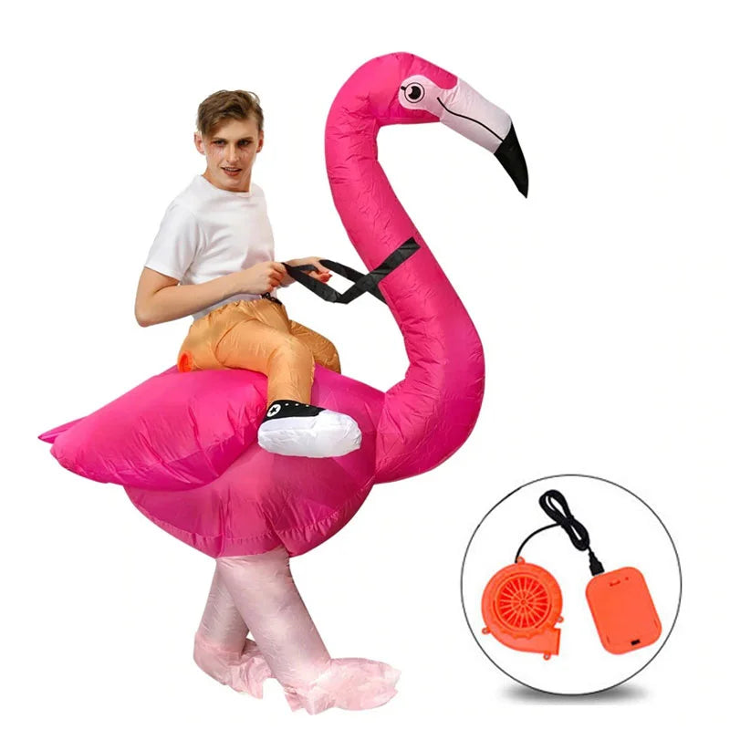 Family Flamingo Inflatable Costume - Size One Size - product image 7