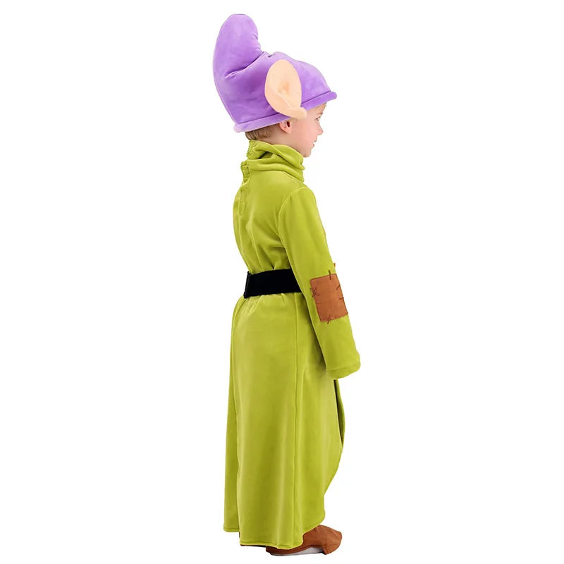 Dopey-Inspired Dwarf Costume for Kids | Jumpsuit & Hat