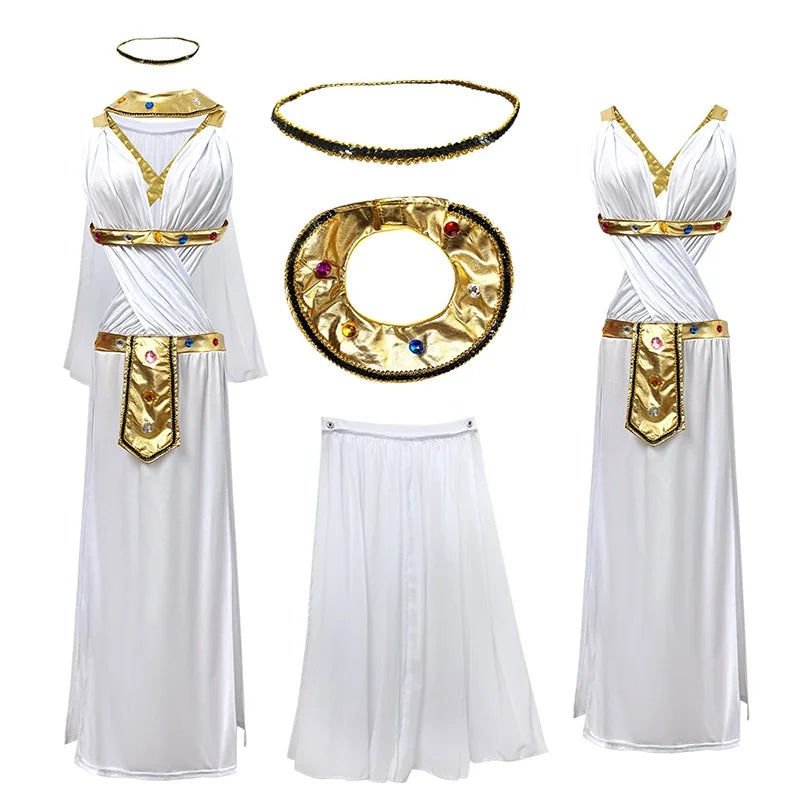Sexy Greek Goddess Costume Ancient Roman Egyptian Style Female Spartan Queen Costume Halloween Party Role - product image 4