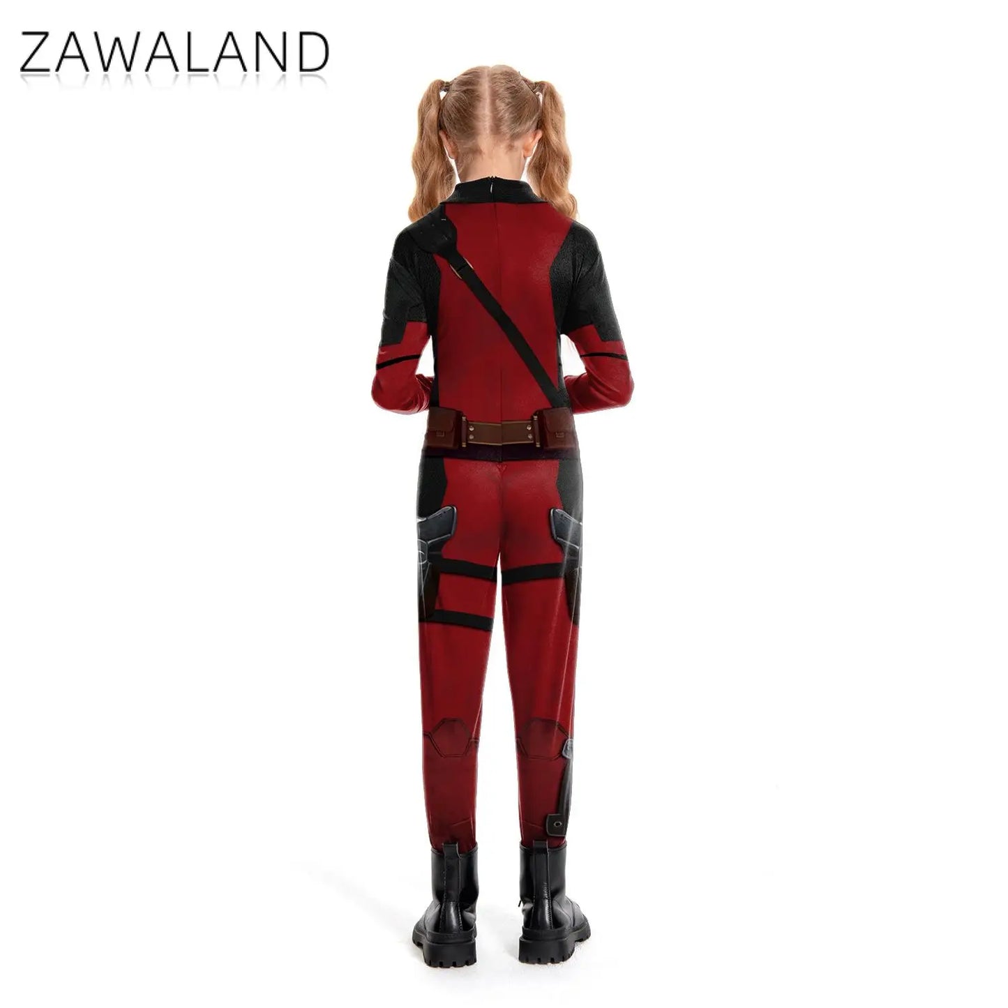 Zawaland Wolverine Deadpool Cosplay Jumpsuit Superhero Boys Girls Deadpool Adult Halloween Zenti James - product image 3