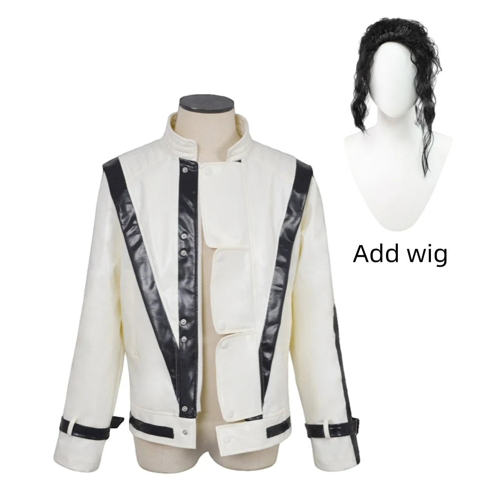 Thrilling Night Michael , red leather jacket, retro 80s singer Costume - alternate view 8