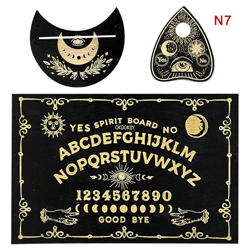 12-Inch Engraved Wooden Pendulum Divination Board