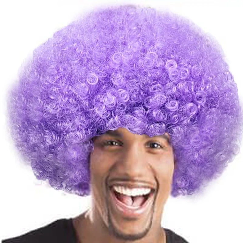 Clown Wig Afro Puff Wigs 80s Costume Anime Halloween Fancy Wigs - View 11