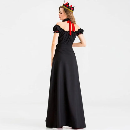 Womens Halloween Dresses - Adult Cosplay Dance Clothes with Crown Fancy Dress Up Photoshoot - Discount Halloween City