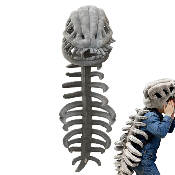 Dinosaur Skeleton Plush Animal Toy Haunted Kids' Halloween Costume Prop